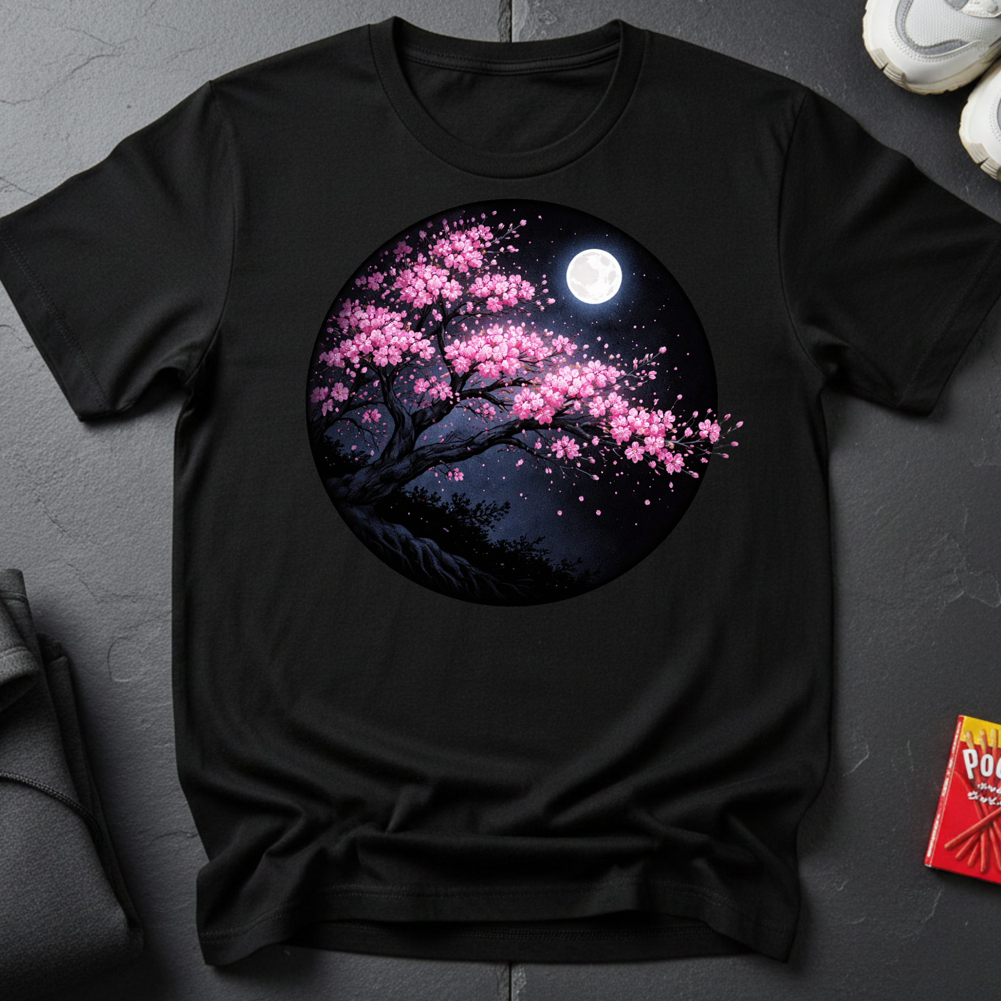 T-shirt Lune Fleur de Cerisier