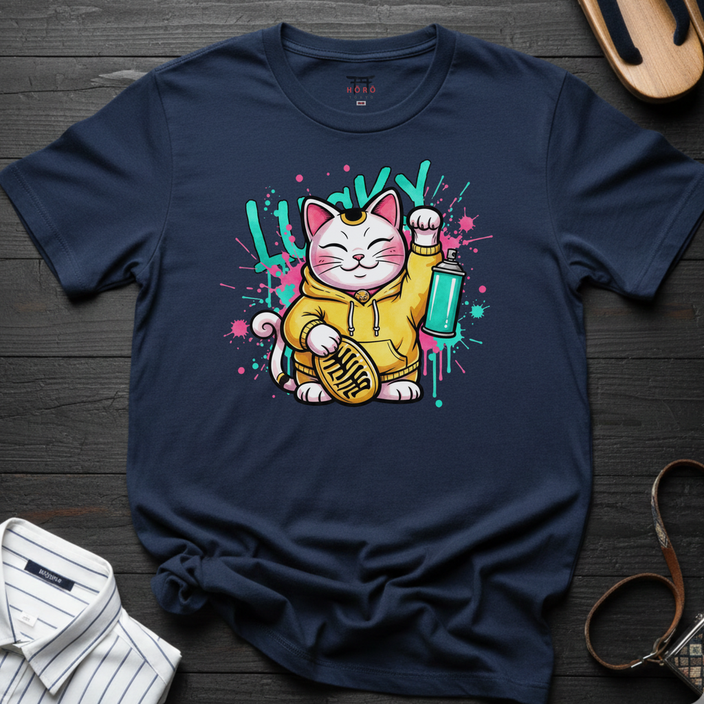 Lucky Cat Street Style T-Shirt