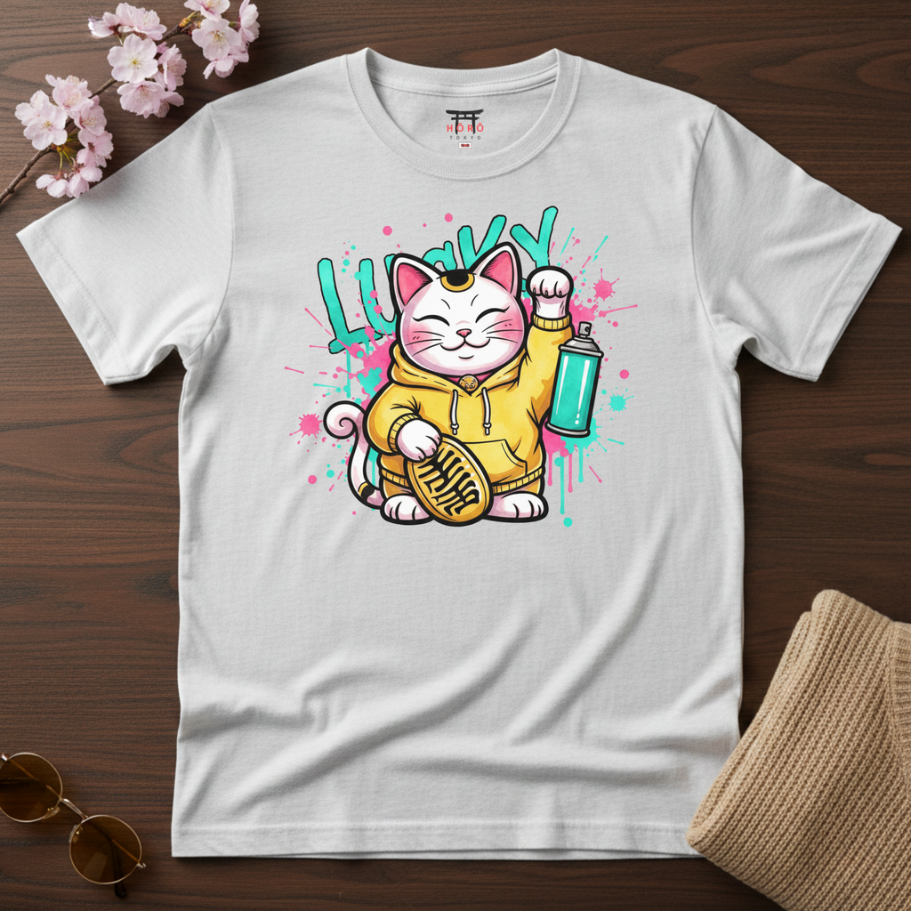 Lucky Cat Street Style T-Shirt